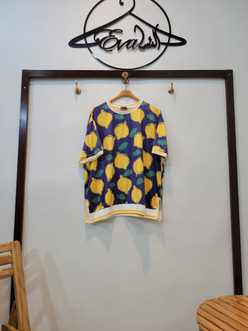 Dropped t (Lemon blue)
