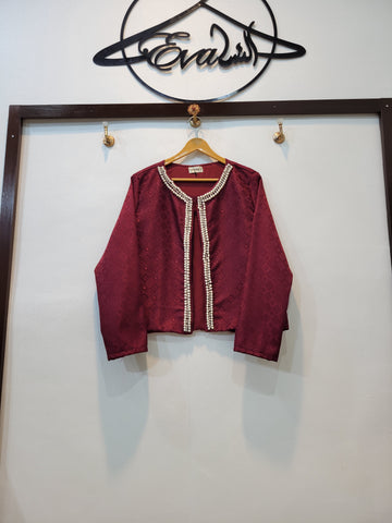 Banarsi Coat (Maroon)