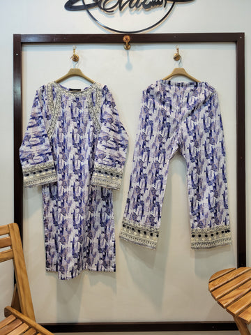 Storm Lawn 2PCS (White Blue)