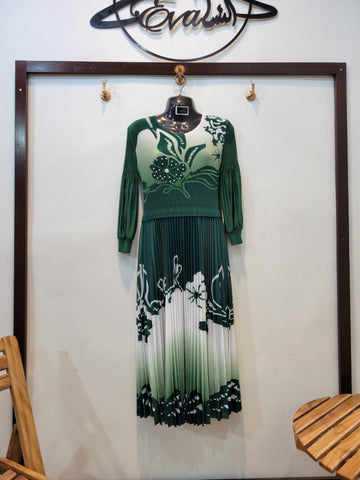 Korean Pearl Frock (Green)