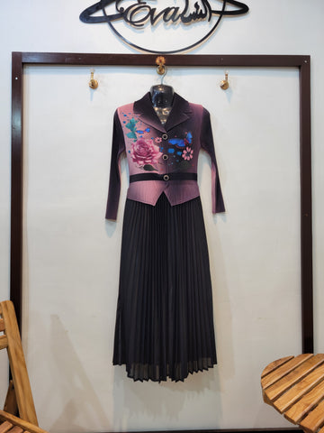 Korean Butterfly Frock (Black)