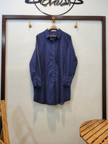 Denim Classic Shirt (Dark Blue)