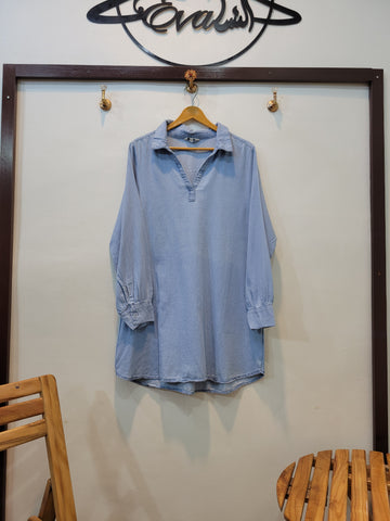 Denim Kurti (Sky Blue)