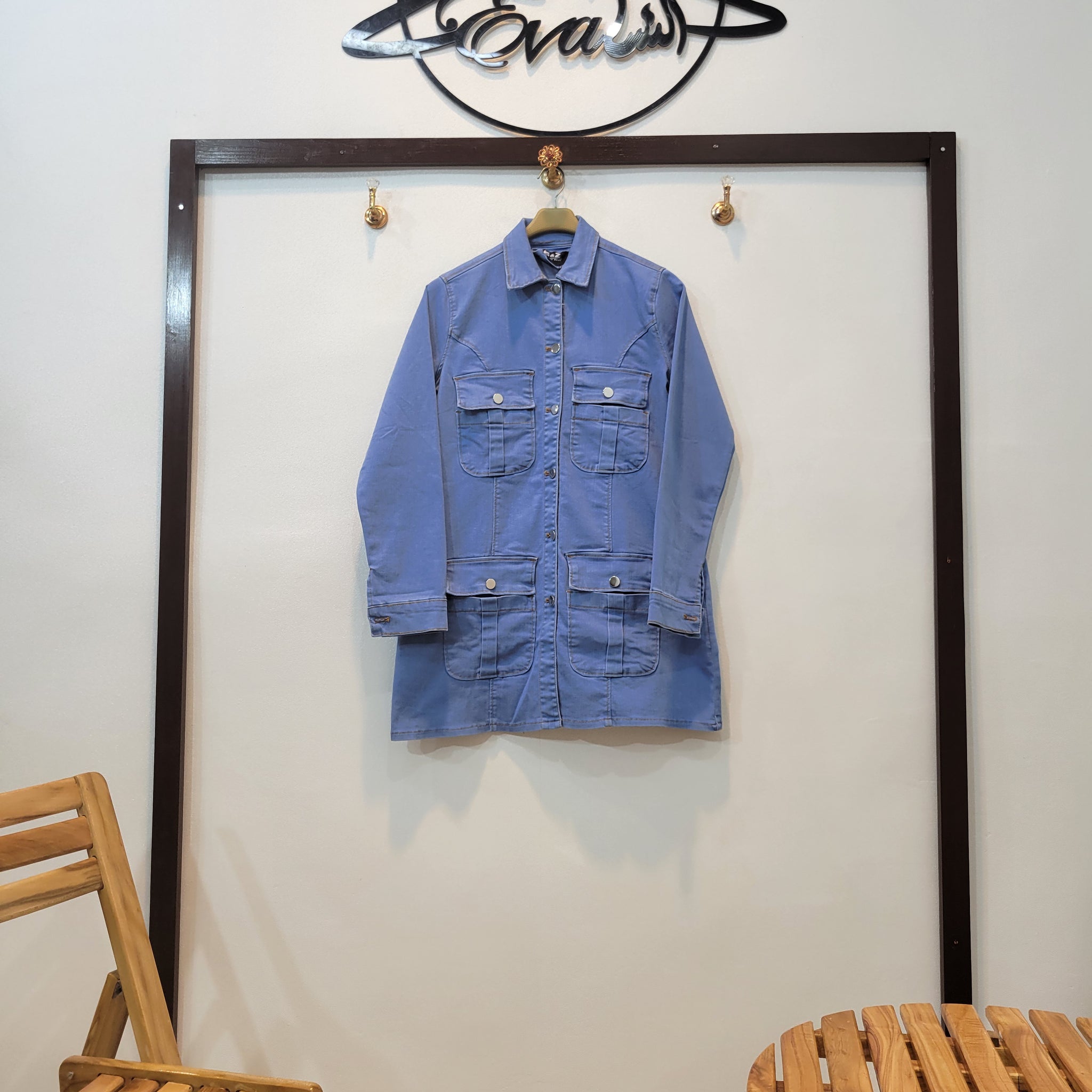 Denim Coat (sky blue)