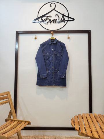 Denim Coat (Navy blue)