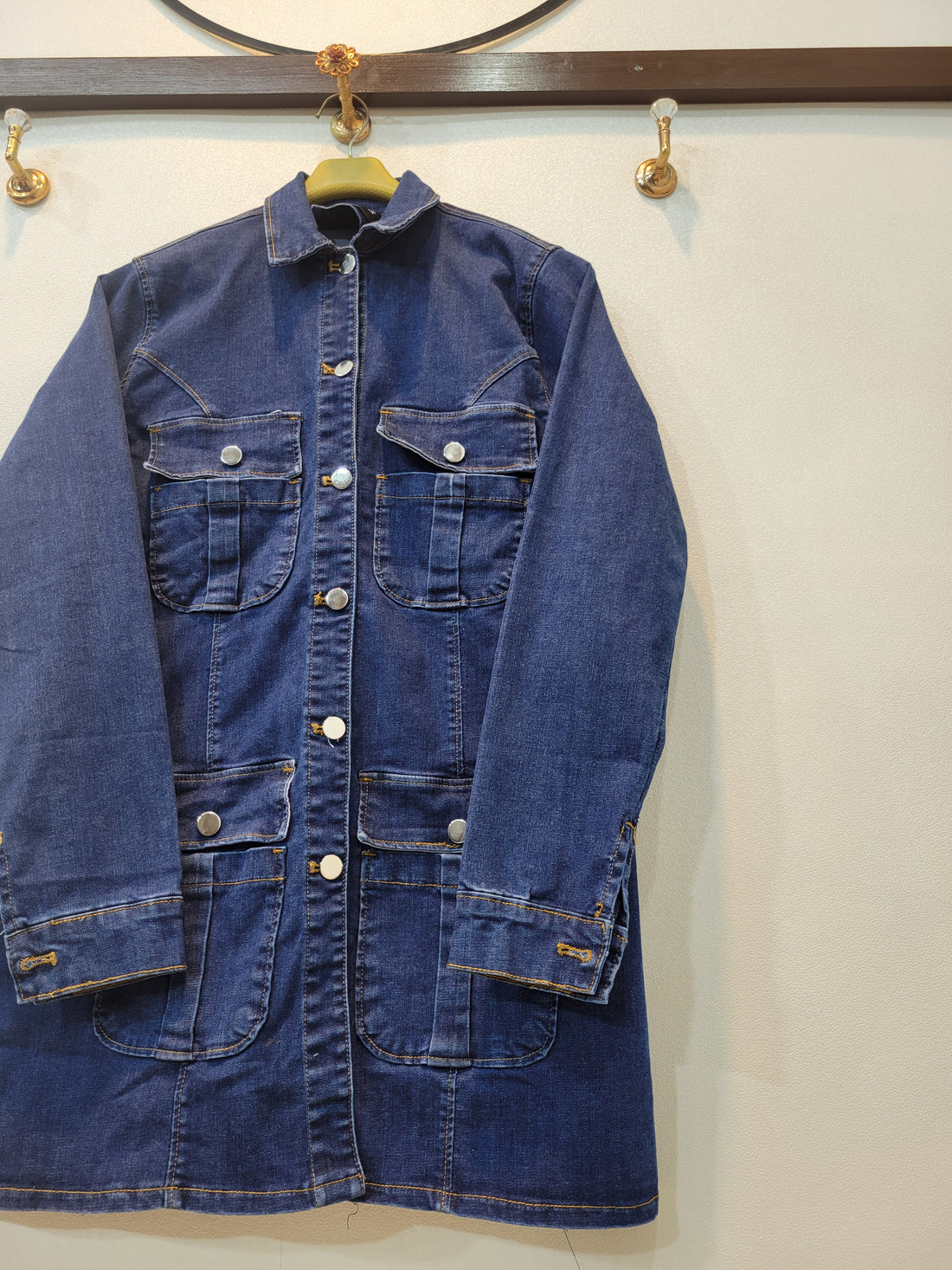 Denim Coat (Navy blue)