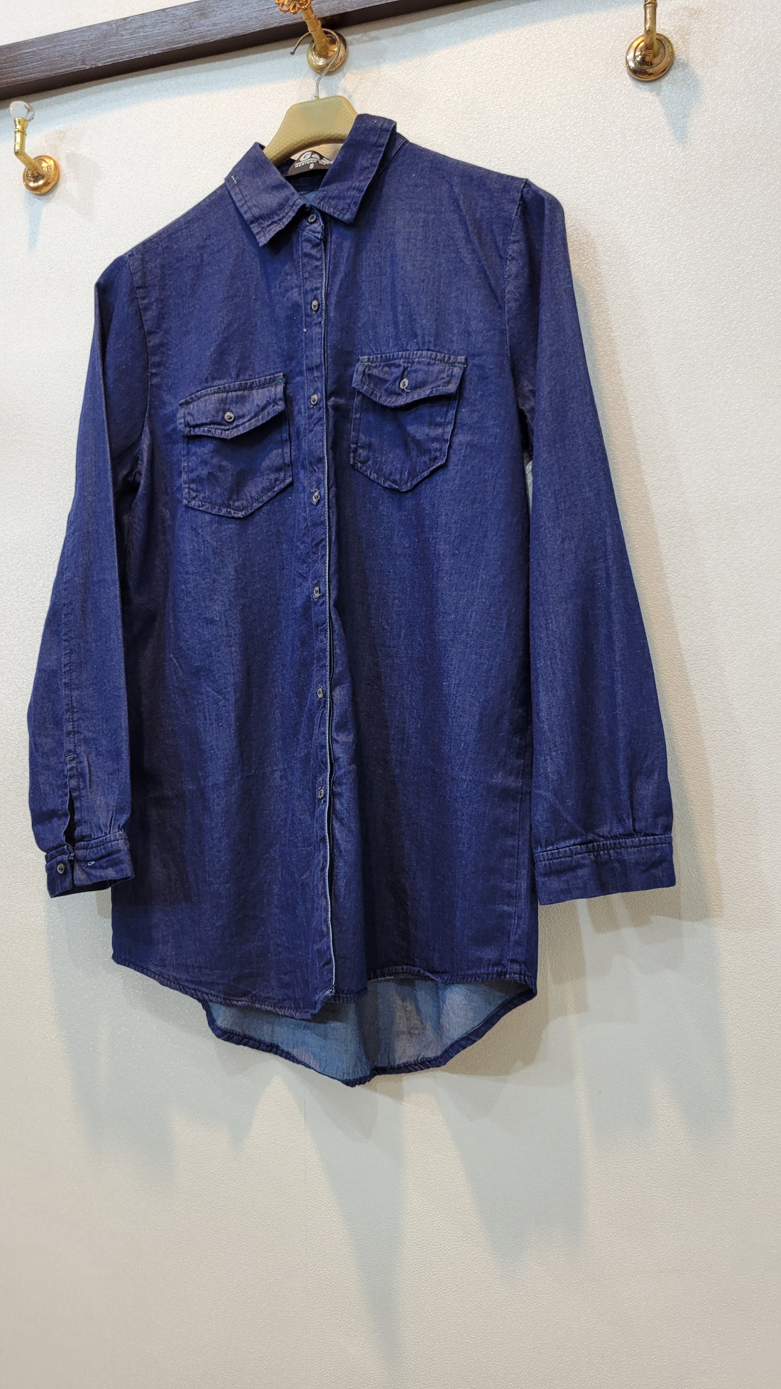 Denim Shirt plain (dark blue)