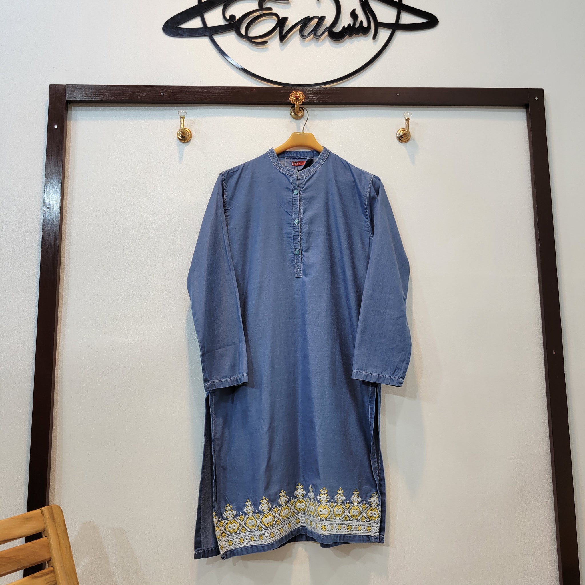 Denim Kurta