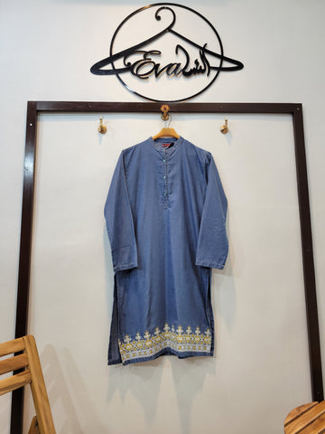 Denim Kurta