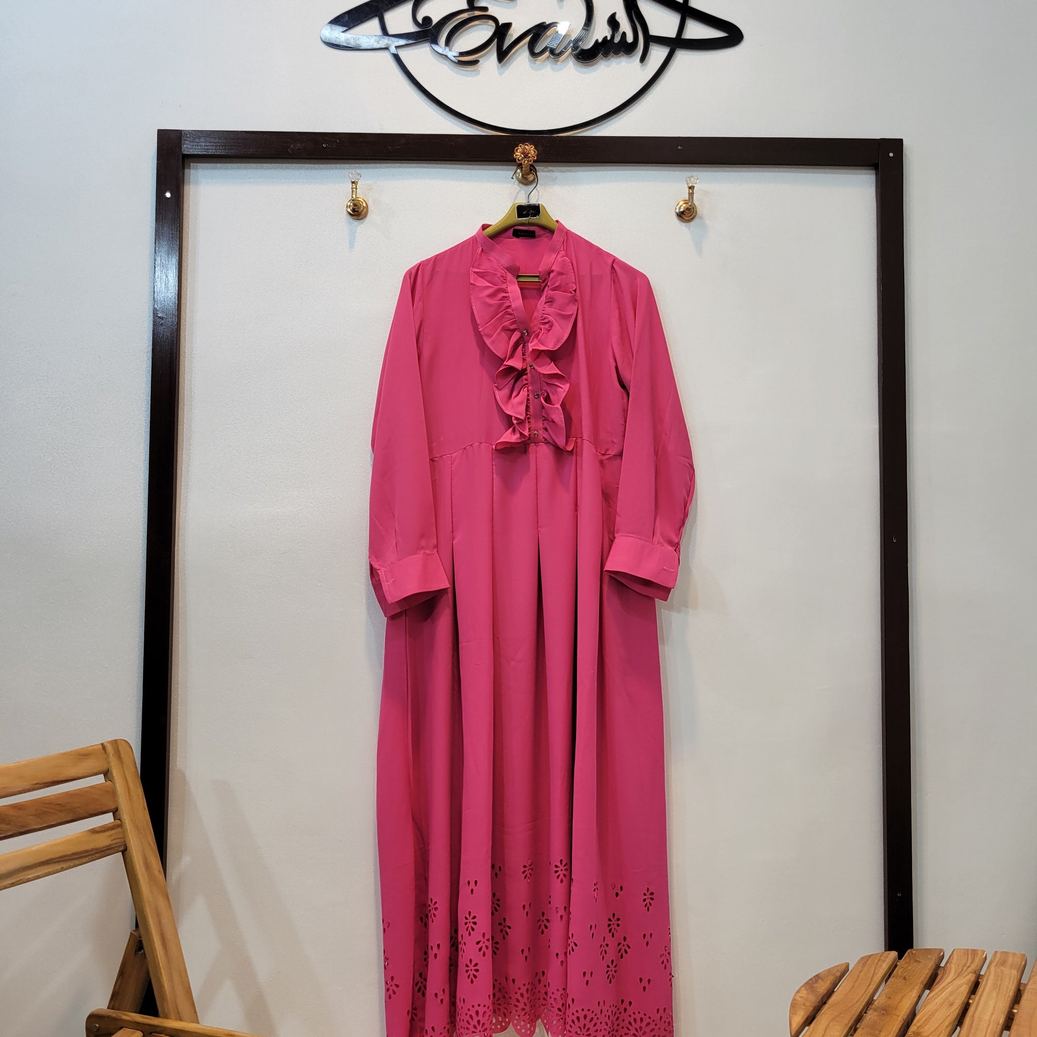 Cutwork maxi (Shoking pink)