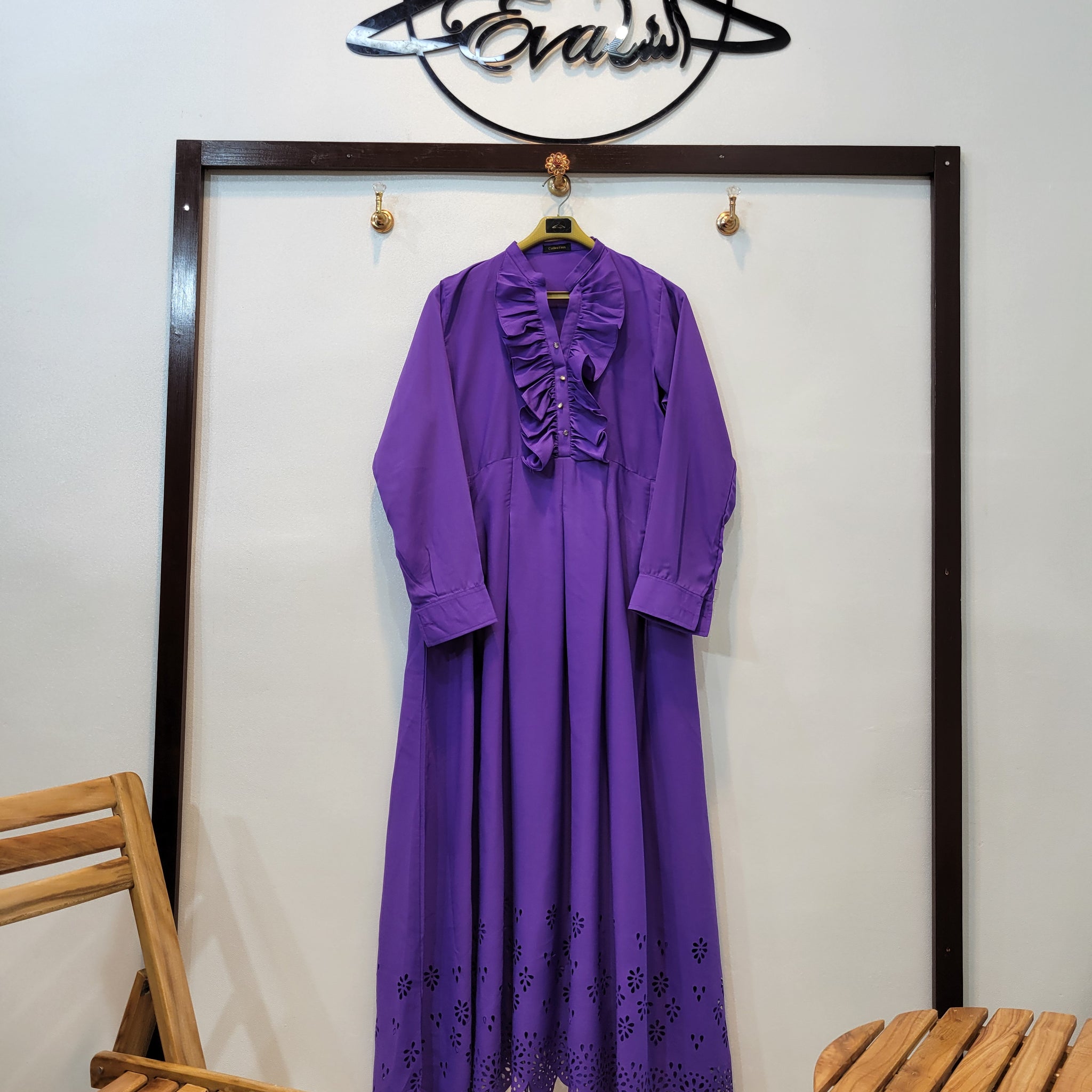 Cutwork maxi (Purple blue)