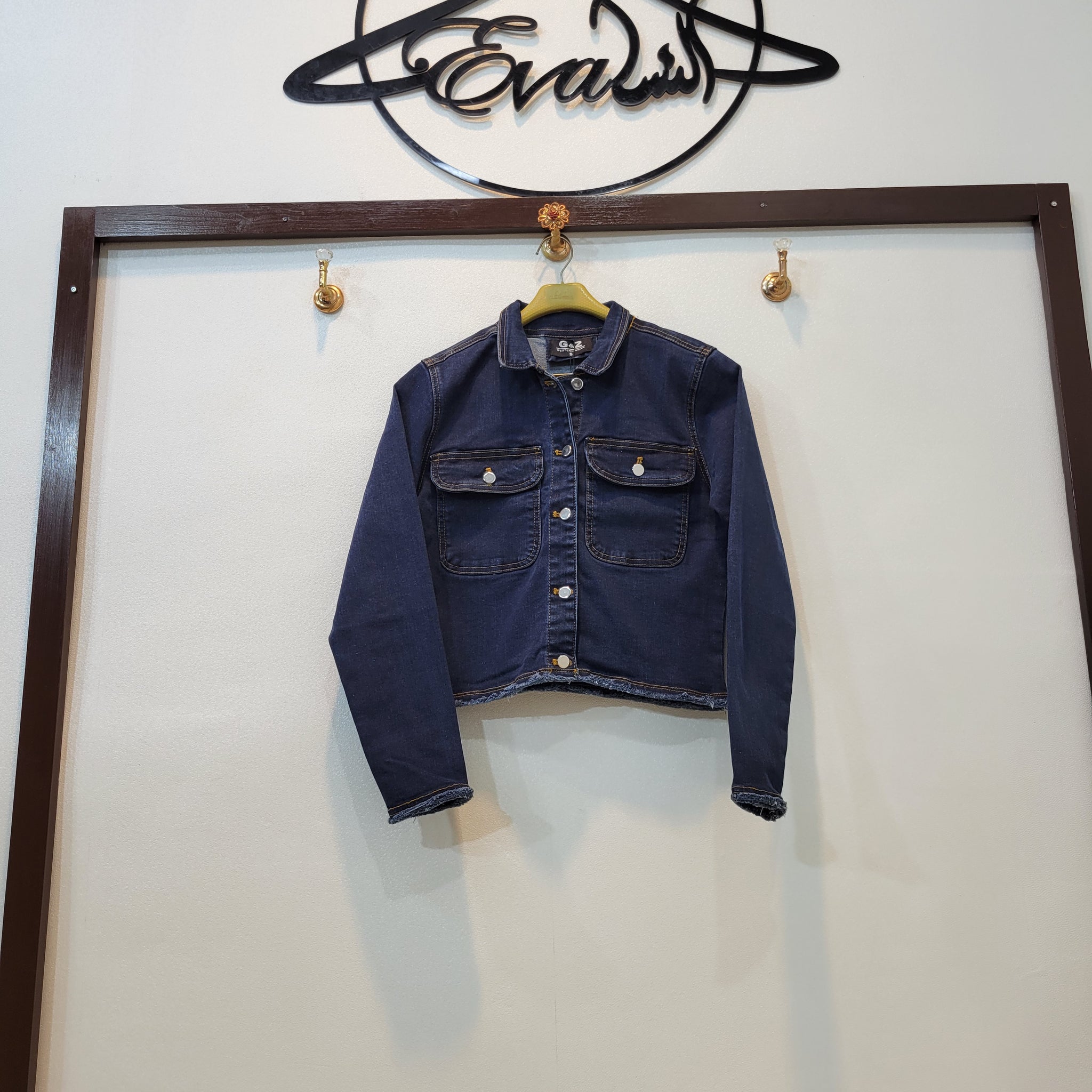 Short Body jacket Plain (Navy blue)