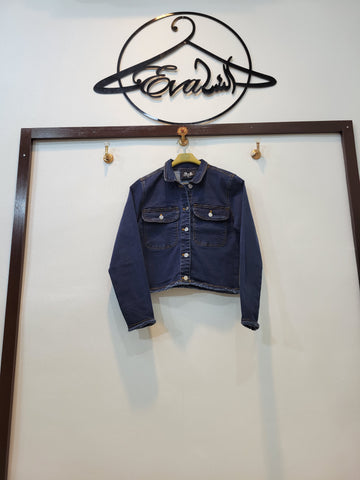 Short Body jacket Plain (Navy blue)