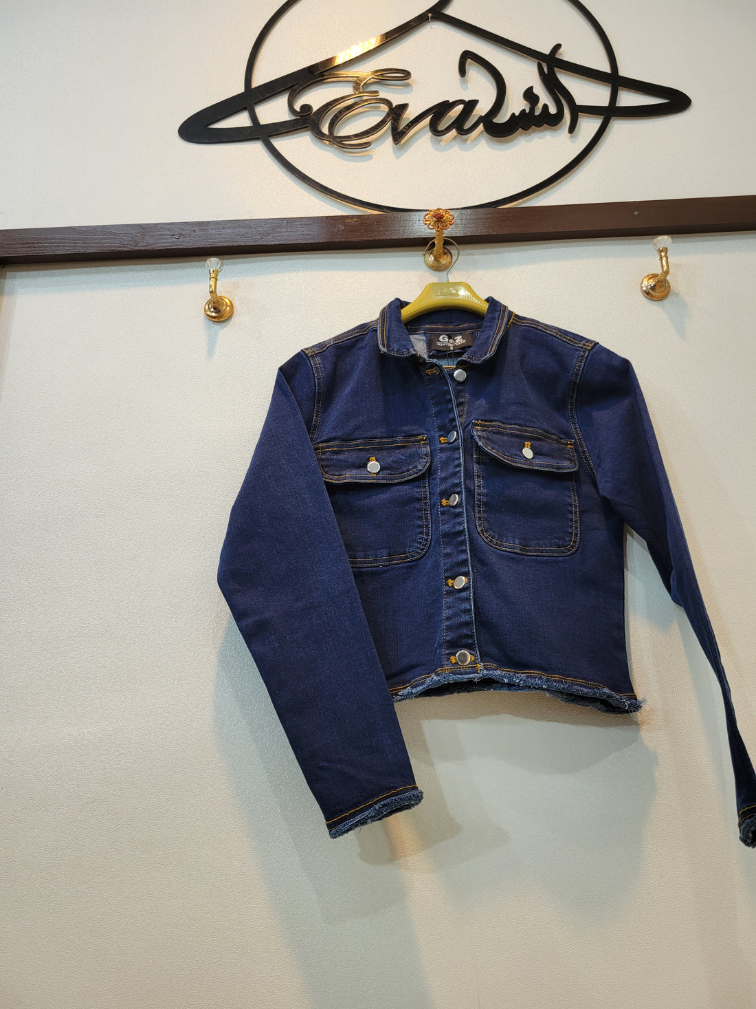 Short Body jacket Plain (Navy blue)