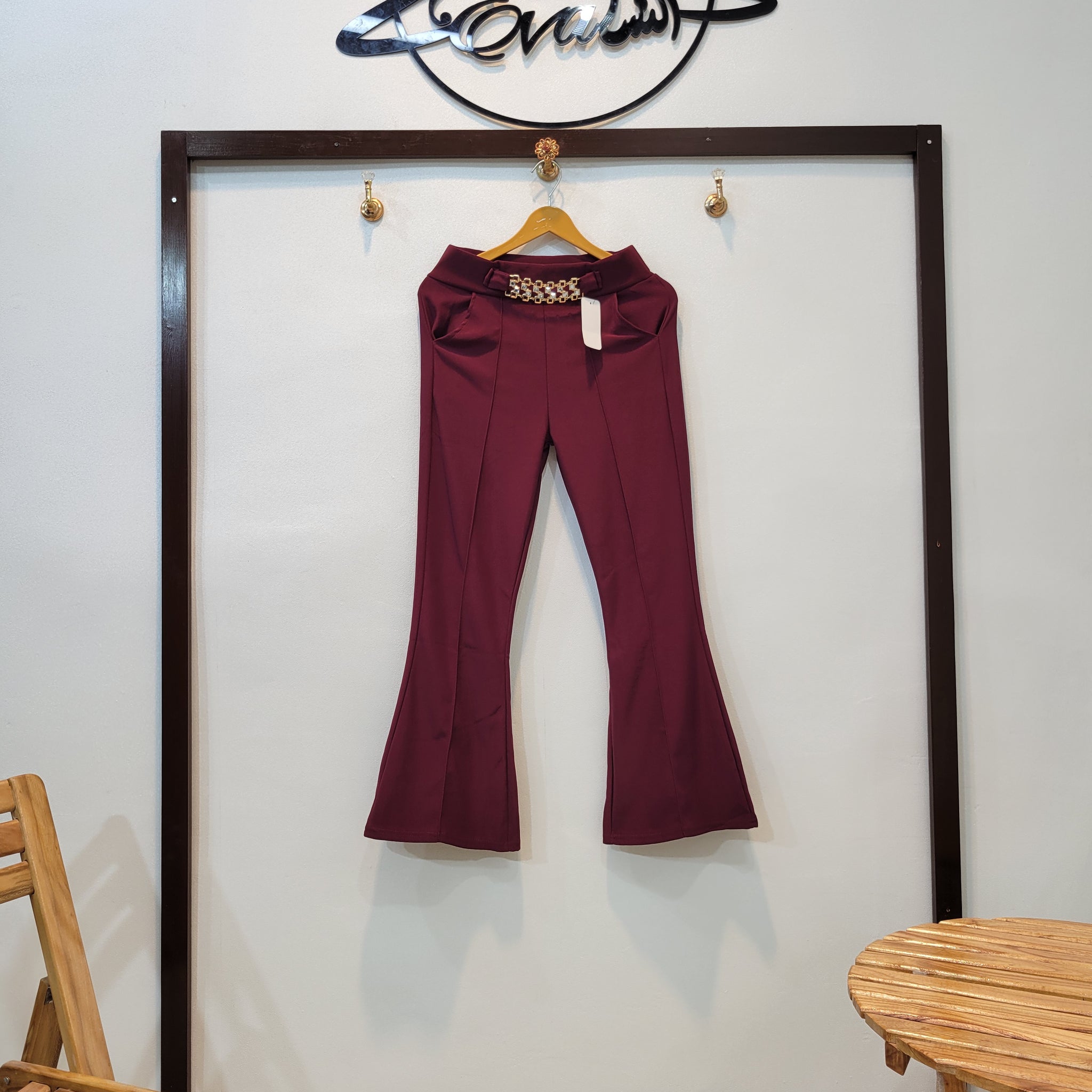 Buckle Pant 2.0 (Maroon)