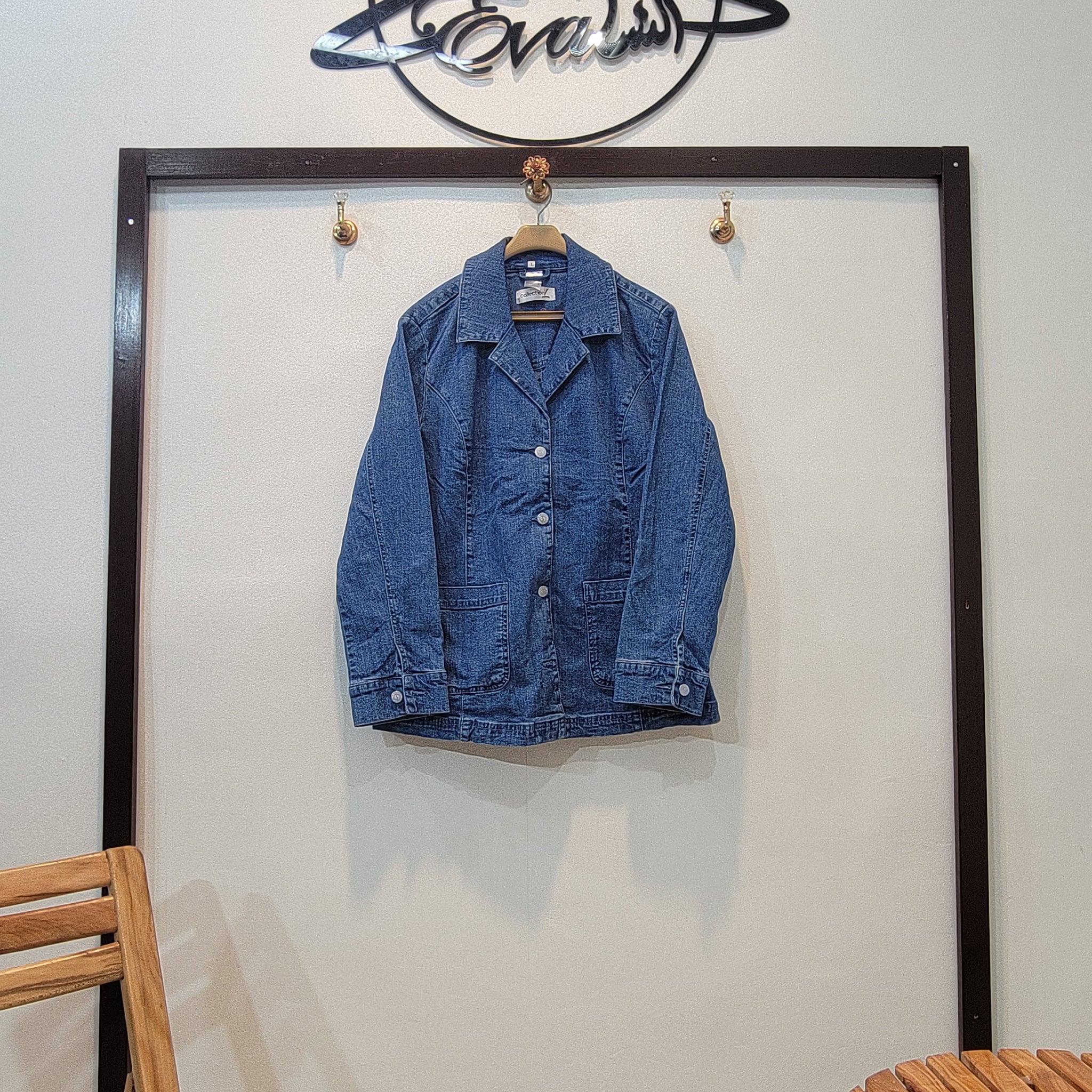 Denim coat silver