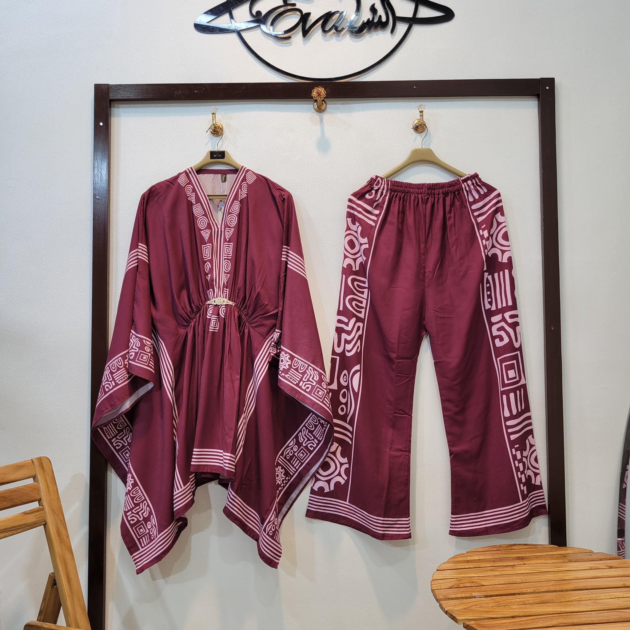 Misr Kaftaan (Maroon)