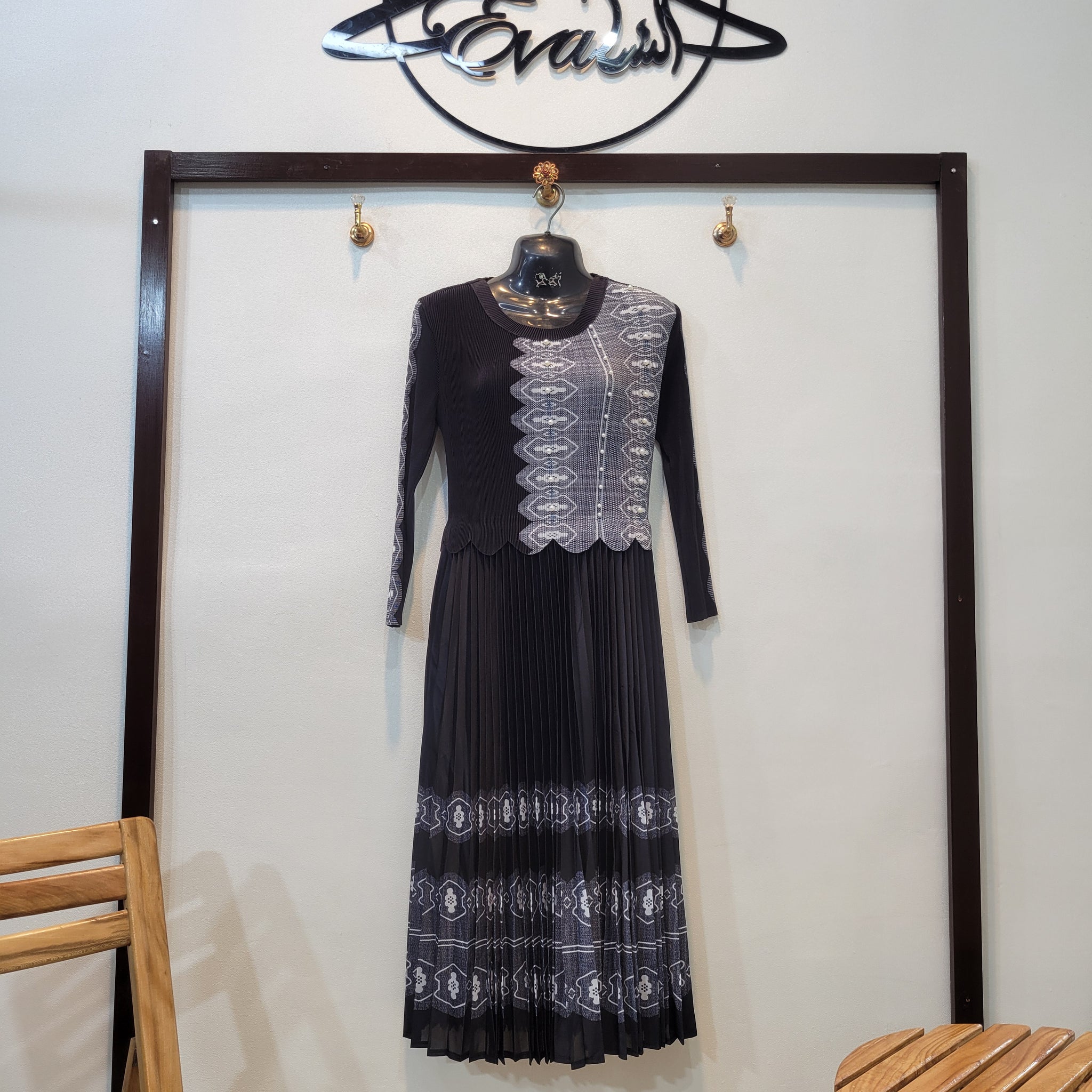 Korean Sweet frock (Black)