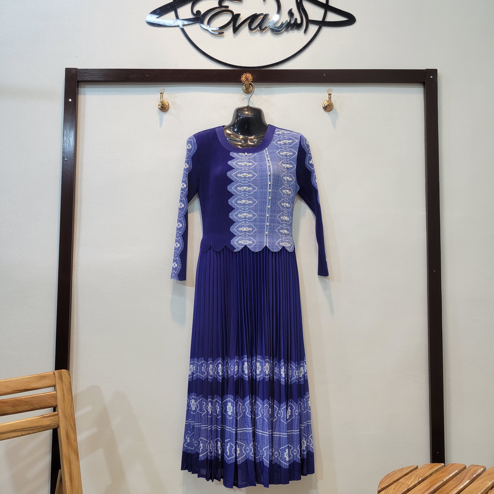 Korean Sweet frock (Blue)