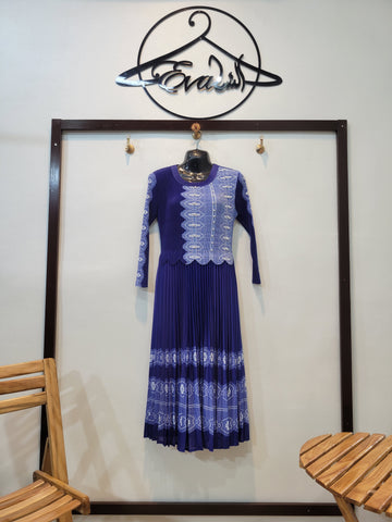 Korean Sweet frock (Blue)