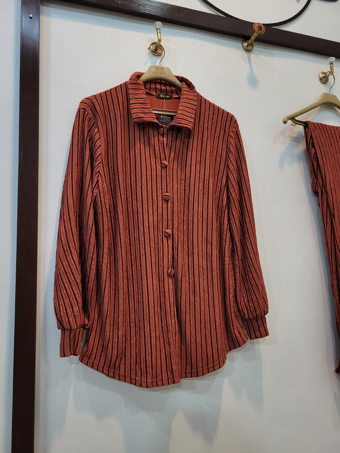 Trendy Striped coord (Rust)