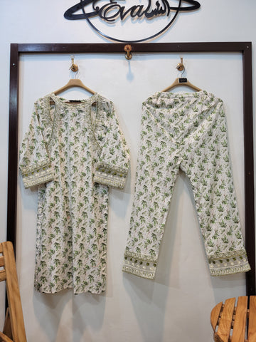 Storm Lawn 2PCS (White Green)