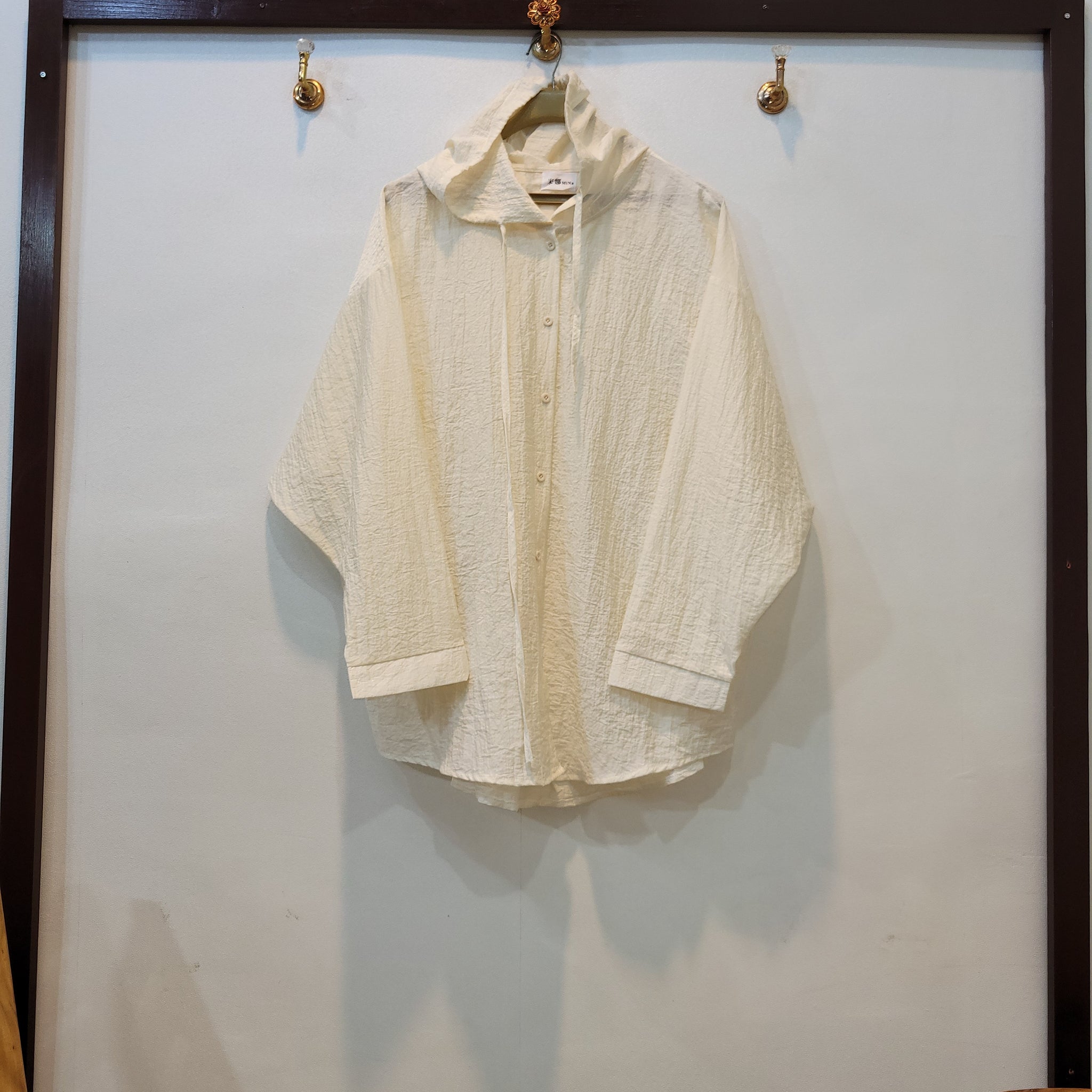 Summer Hoodie Baggy Top (Off white)