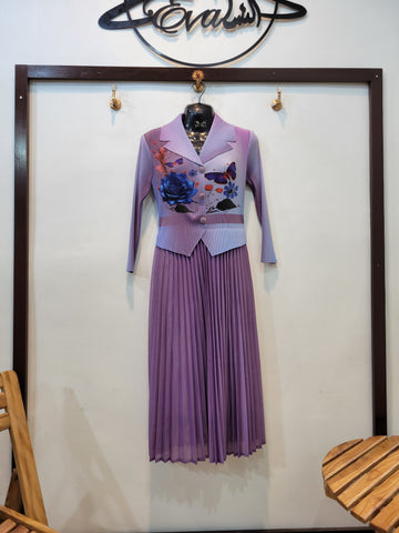 Korean Butterfly Frock (Purple)