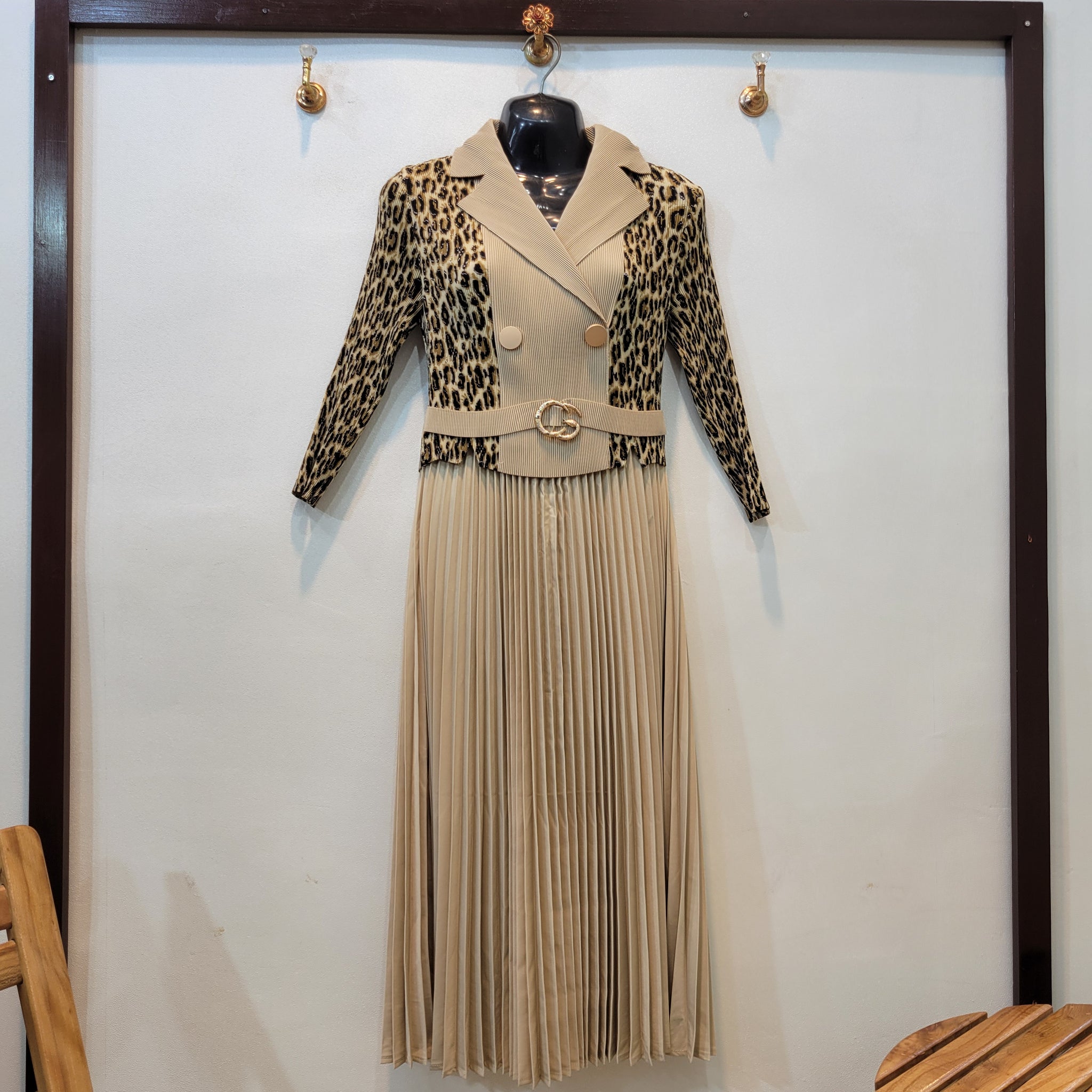 Korean Cheeta Frock (Skin)