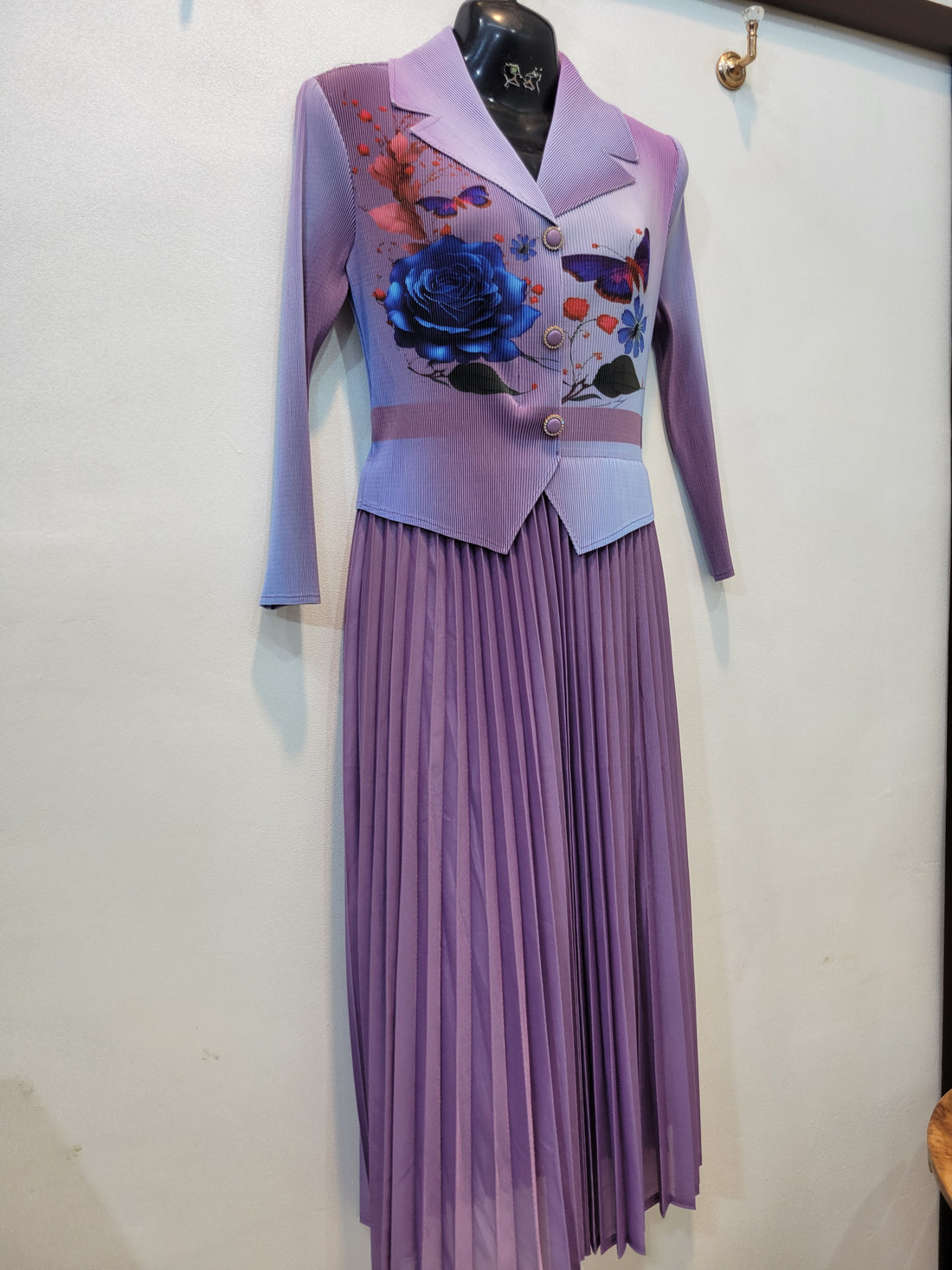 Korean Butterfly Frock (Purple)