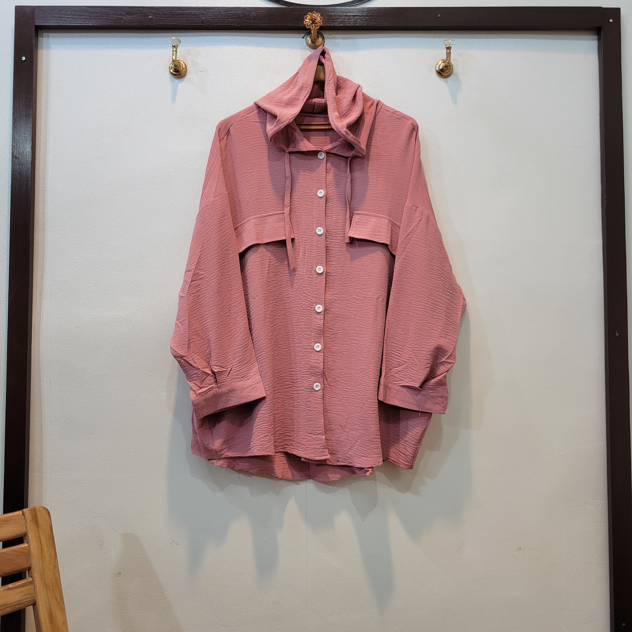 Lotus Hoodie Top (Pink)