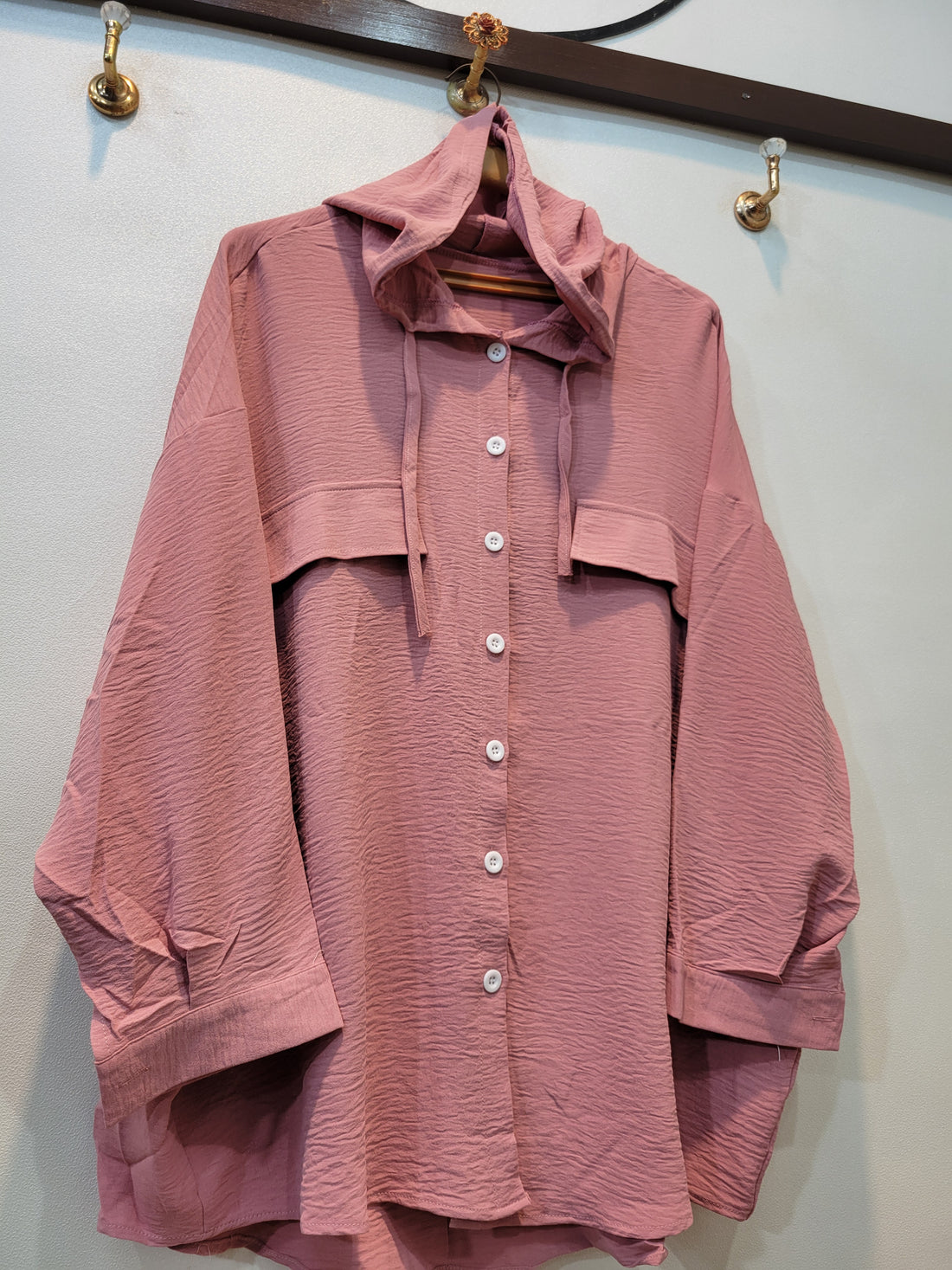 Lotus Hoodie Top (Pink)