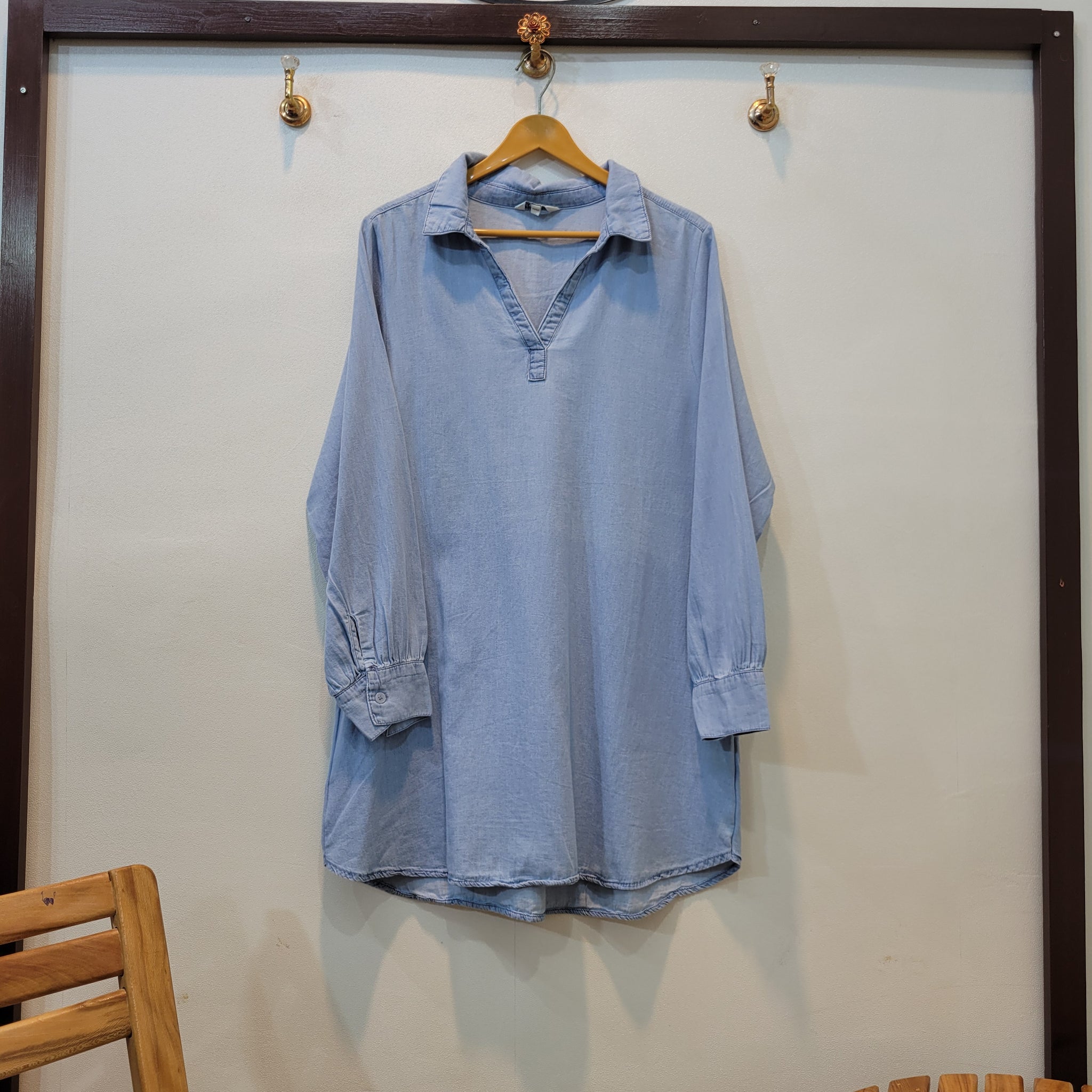 Denim Kurti (Sky Blue)