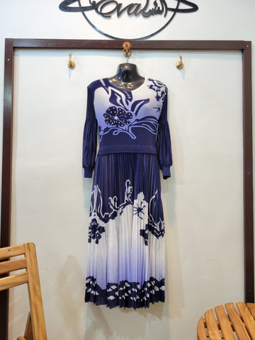 Korean Pearl Frock (Blue)