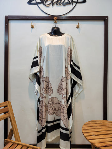 Silky Kaftaan (white)