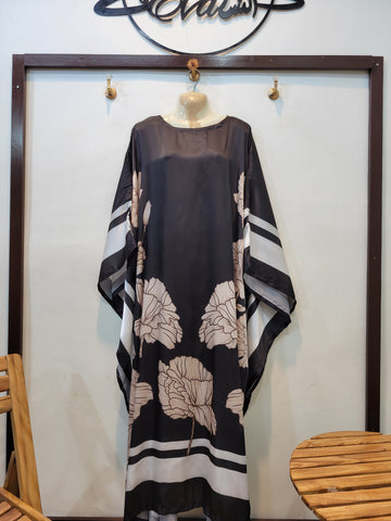 Silky Kaftaan (Black)