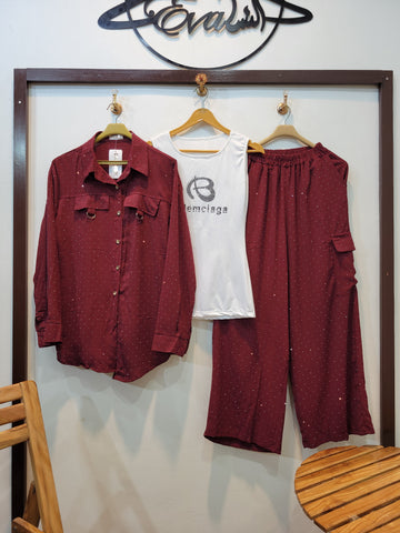 Dot a licious (Maroon)