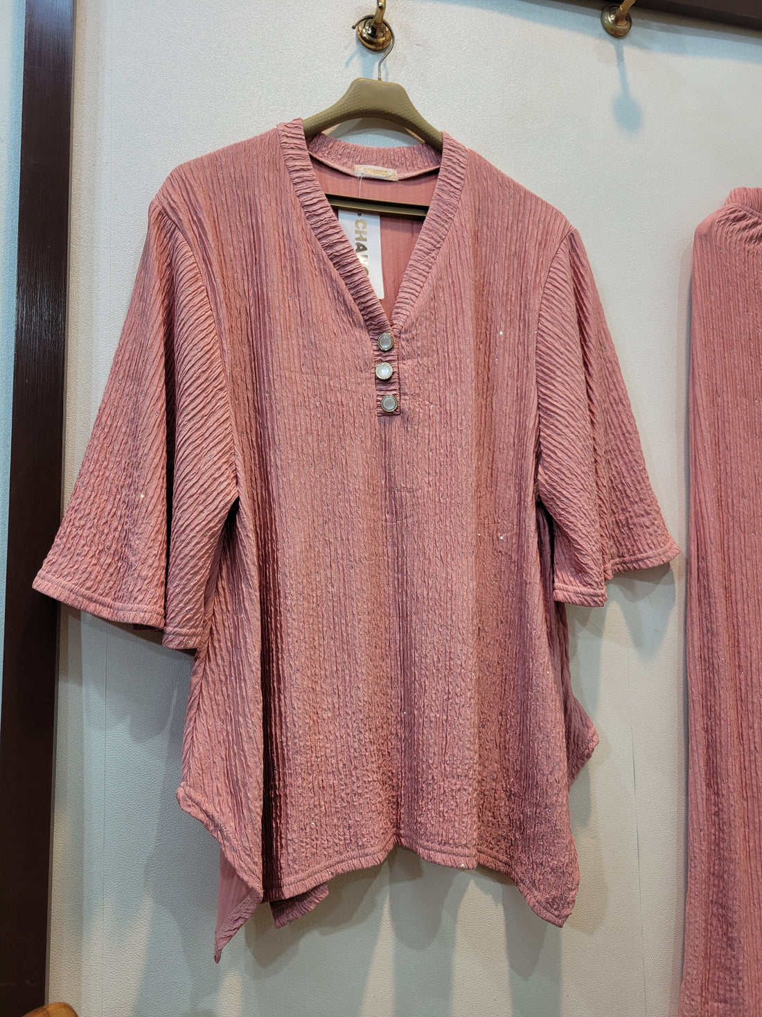 Stylish Button Coord (Pink)