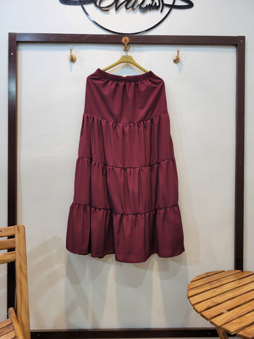 Pinterest Skirt (Maroon)