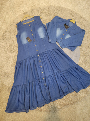 Fashionista Denim Maxi