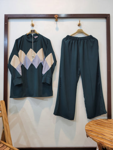 Modern Cut Coord (Green)