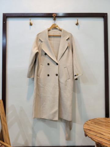 Korean Long Coat (White)